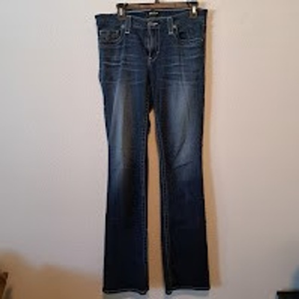 Big Star Maddie Bootcut Jeans Womens 30L Dark Wash Stretch Denim VWMA BNSNL